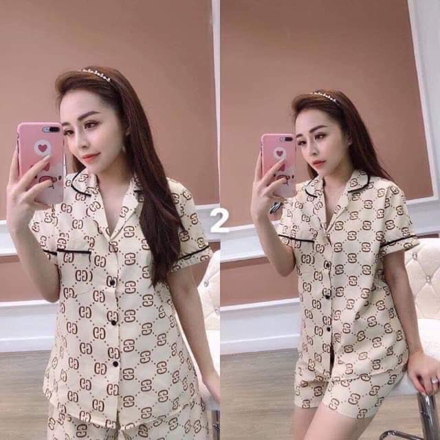 Bộ Pijama đùi lụa form 40-60kg HARI0221