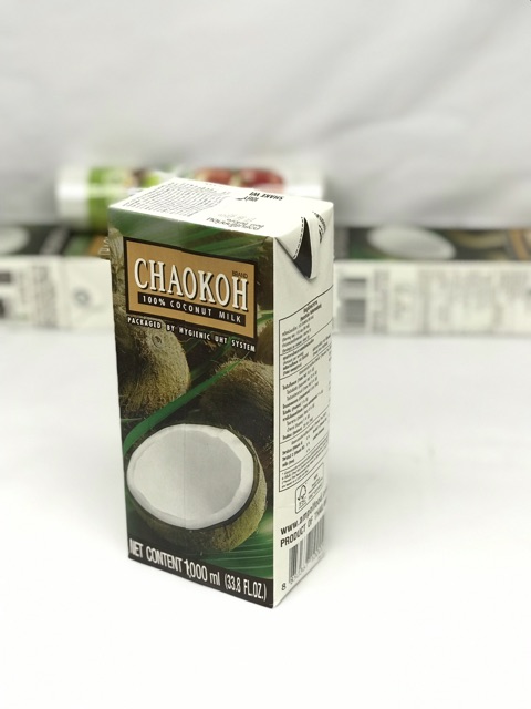 Nước Cốt Dừa Thái Lan CHAOKOH 1L - Cốt Dừa Đậm Đặc 23%