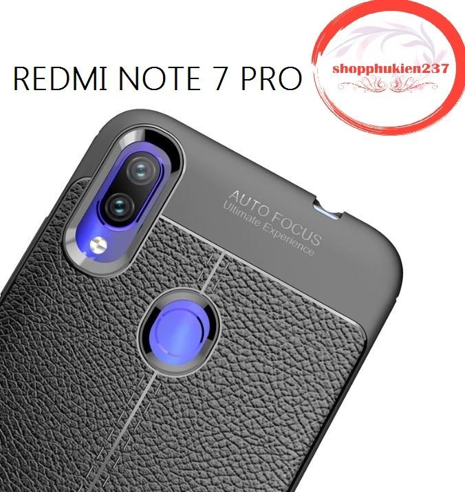 [HCM]Ốp Lưng Chống Sốc Xiaomi Redmi Note 7 Pro Ốp Dẻo Giả Da Auto Focus