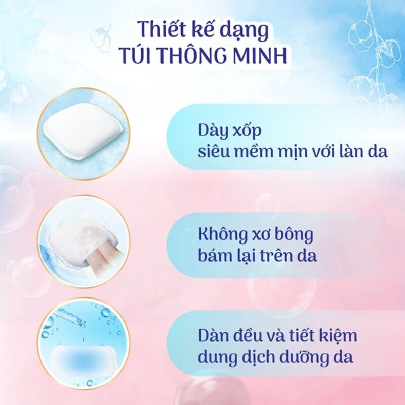 Bông Tẩy Trang Cao Cấp Silcot Soft Touch Premium Cotton 66 Miếng