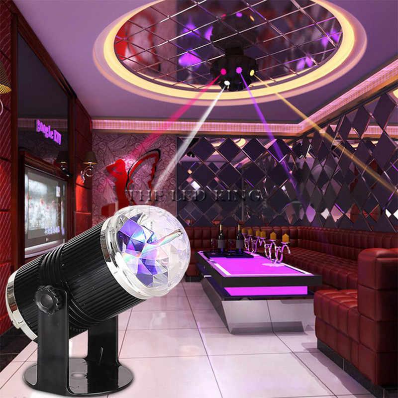 Đèn LED 7 màu vũ trường cảm ứng nhạc bóng đèn LED trụ đèn LED xoay 7 màu sân khấu chớp theo nhạc.