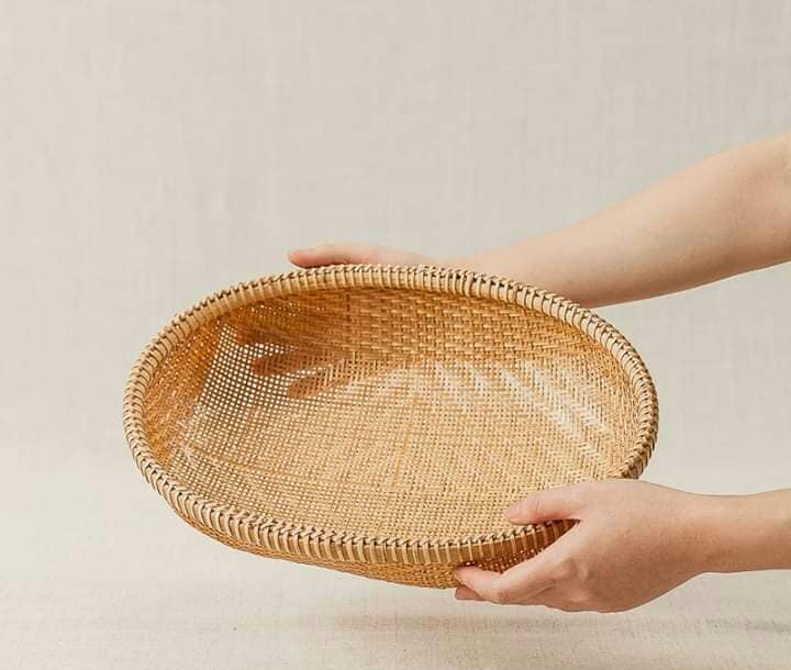 Rổ đan thưa và rổ đan kín dạng oval