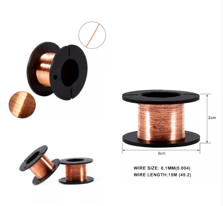 Combo 2 cuộn dây đồng hàn mạch 0.1mm/15m