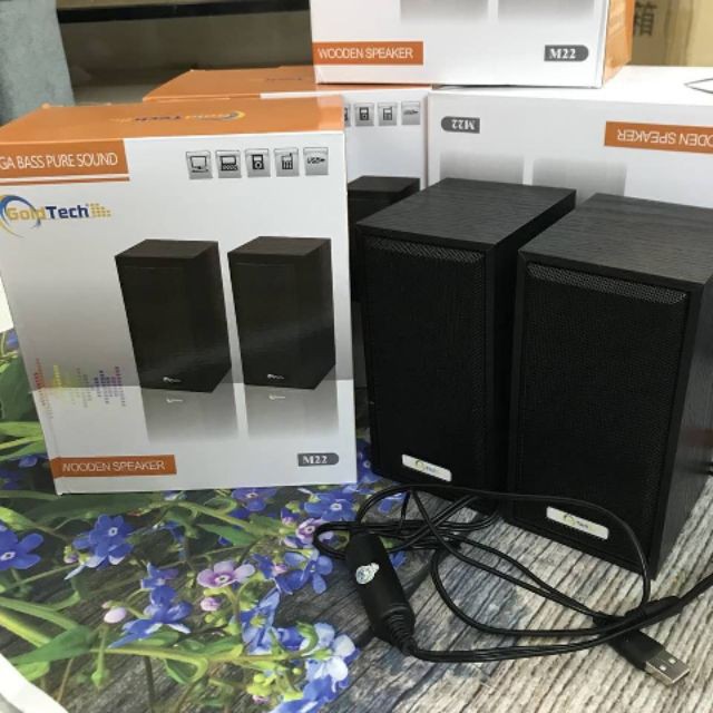 Loa Vi Tính Mini Goldtech M22 - Loa Gỗ