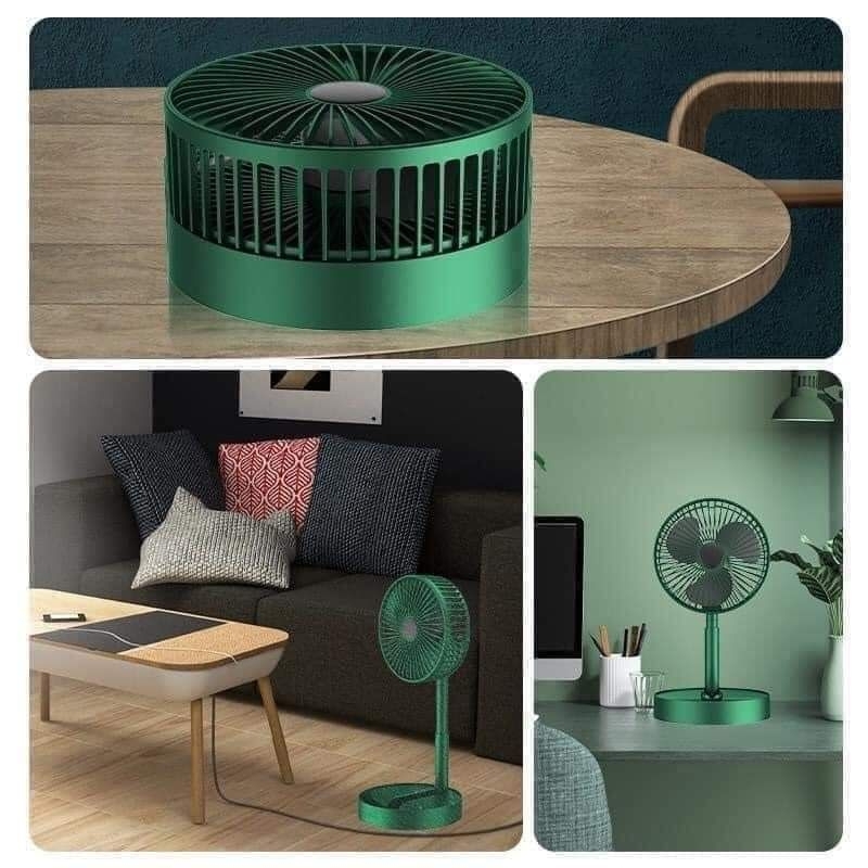 Quạt tích điện pin trâu có thể gập gọn