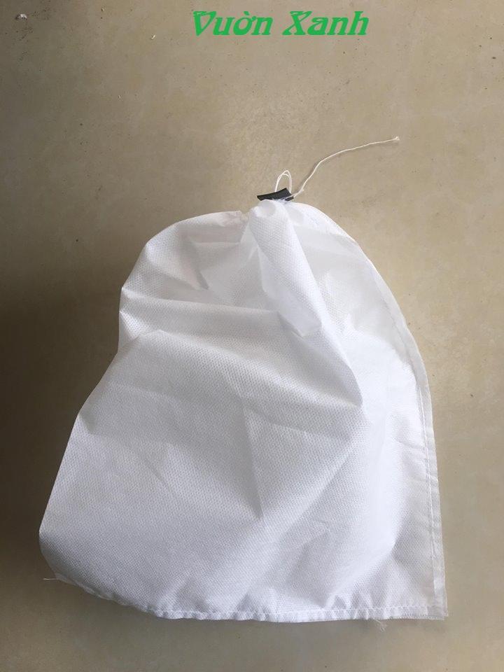 Bộ 50 túi bọc trái (xoài, cam,mãng cầu, na, ổi, vú sữa...), túi bao trái cây vải không dệt tránh côn trùng gây hại KT 18*19cm