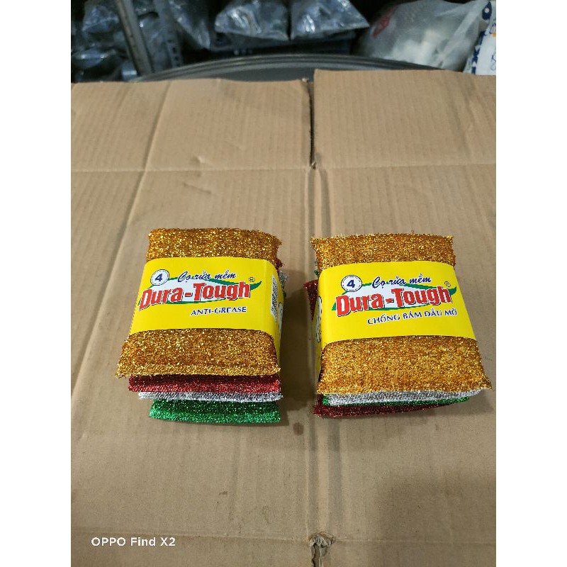 Combo 4 miếng rửa chén kim tuyến