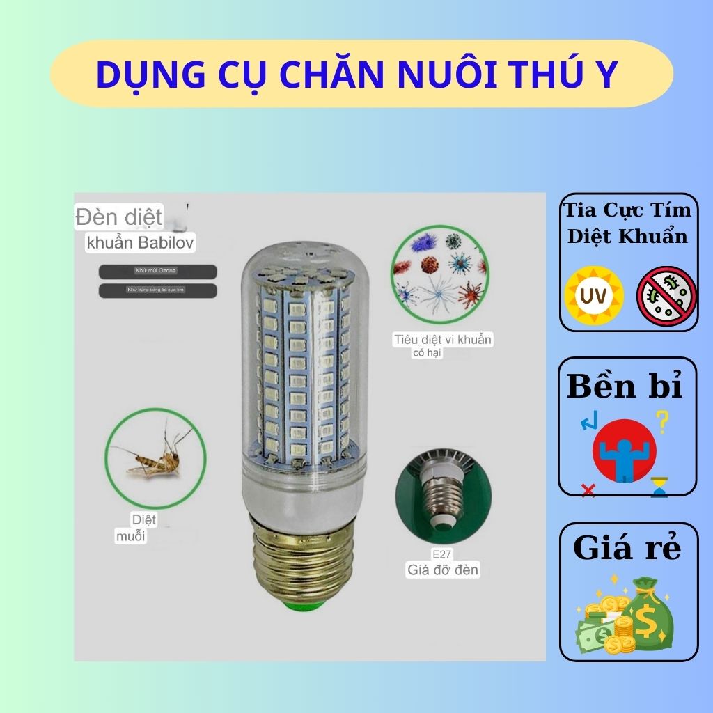 Bóng Đèn UVC Led Diệt Khuẩn 10W