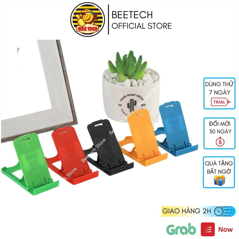 Đế dựng điện thoại mảnh nhỏ mini loại cứng cáp, màu ngẫu nhiên - Beetech