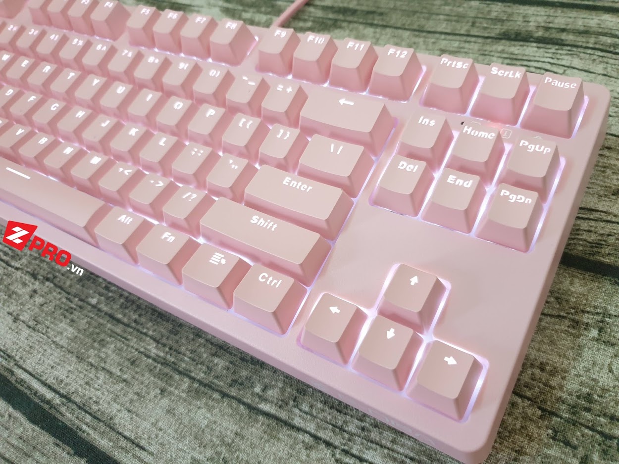 Bàn Phím Cơ E-Dra EK387 Pink Hồng ( Blue , Brown , Red Switch )