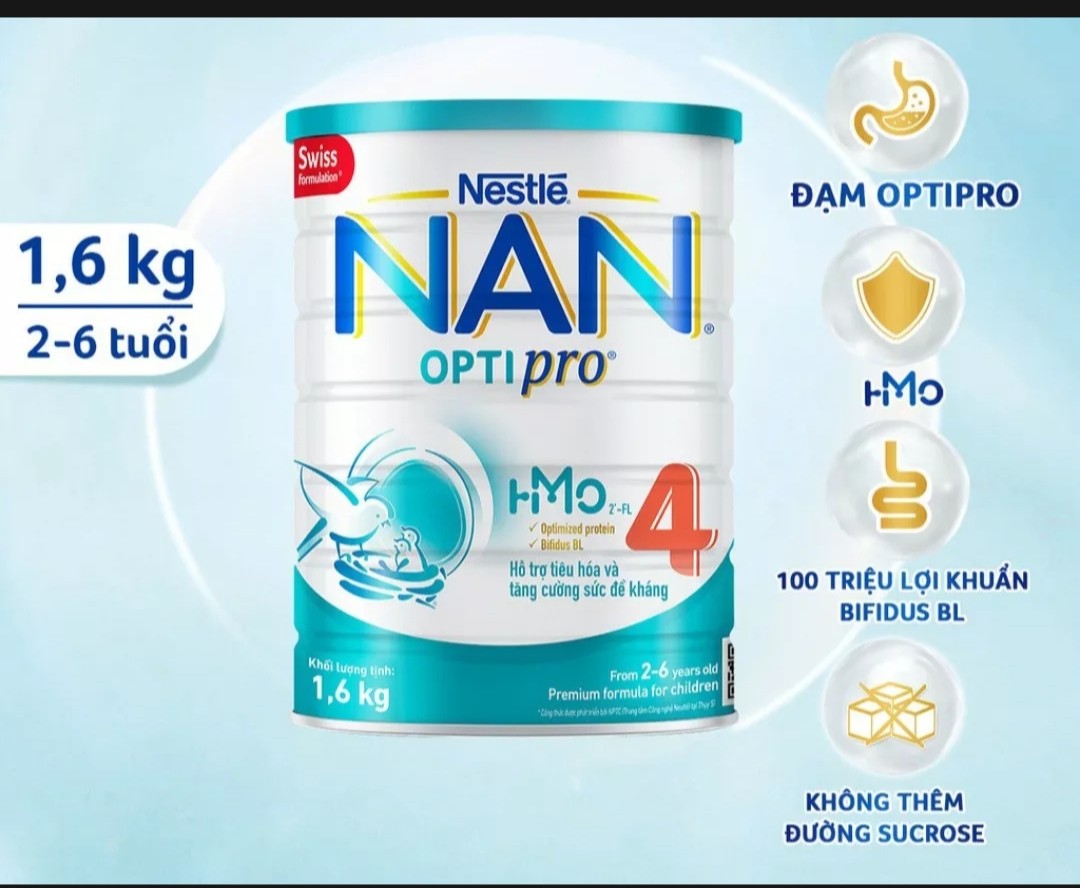 Chọn Quà - Date 2025- Sữa Bột Nestlé NAN Optipro Plus 4 (1.5kg)