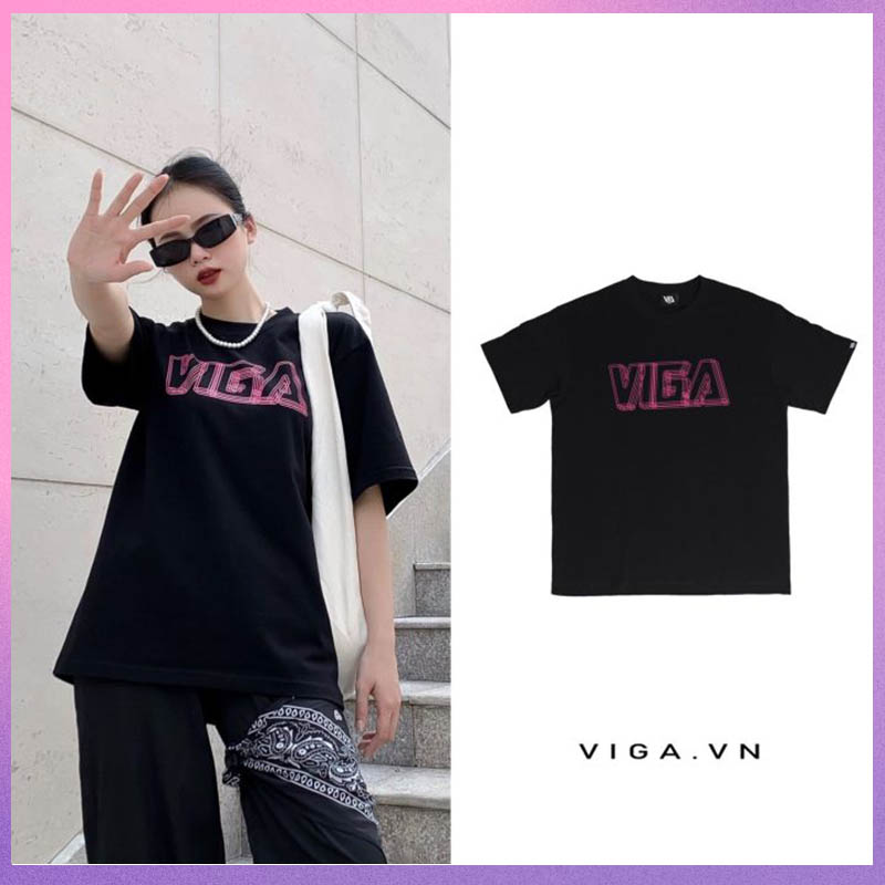 Áo Thun  Local brand ViGa Basic 03 Bpink ( Nam và Nữ )