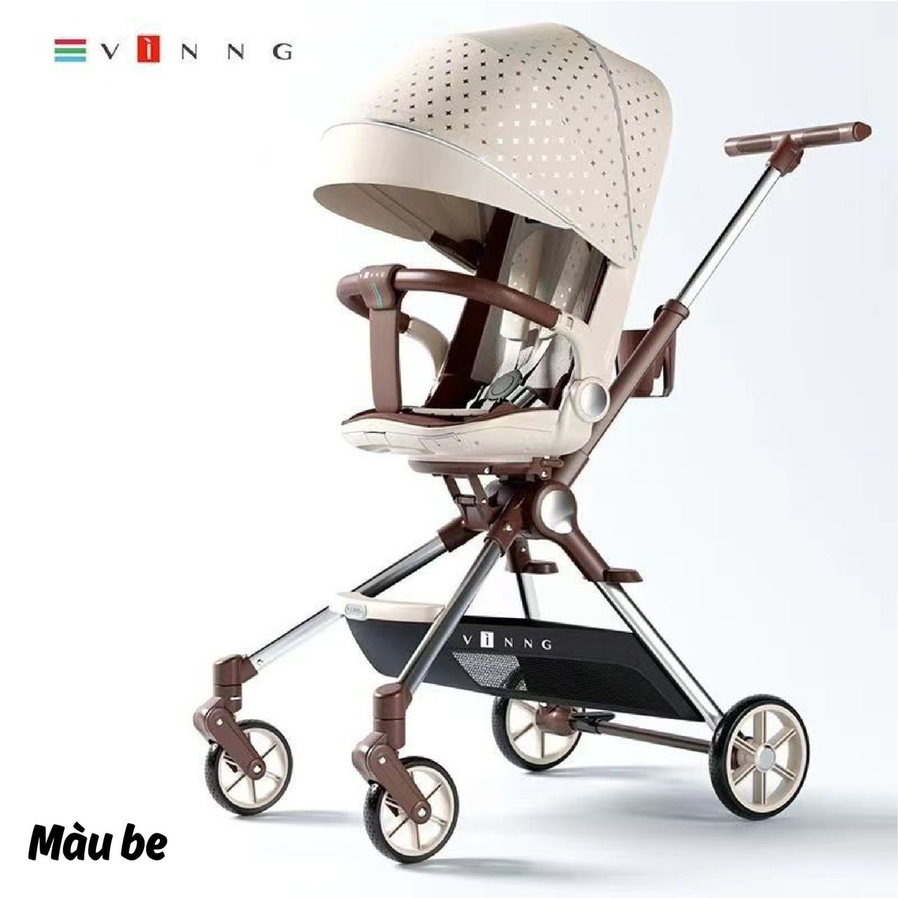 Xe đẩy du lịch gấp gọn đảo chiều Vinng Q7 cho bé