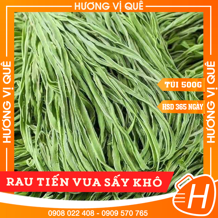 Rau tiến vua sấy khô - túi hút chân không 500g