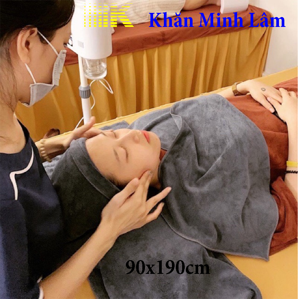 khăn đắp spa 90x190 siêu thấm hút mềm mịn ko đổ lông.