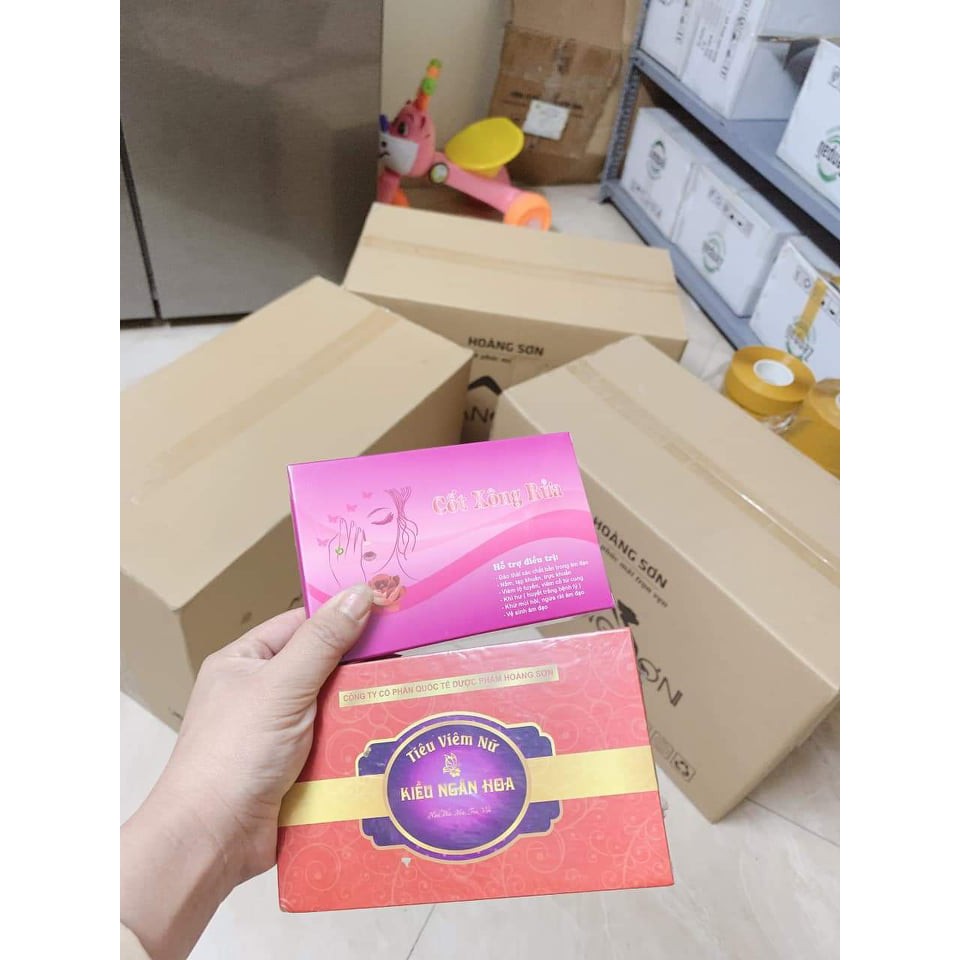 (mua 1 hộp tặng 1 viên)TIÊU VIÊM NỮ HOÀNG SƠN - KIỀU NGÂN HOA
