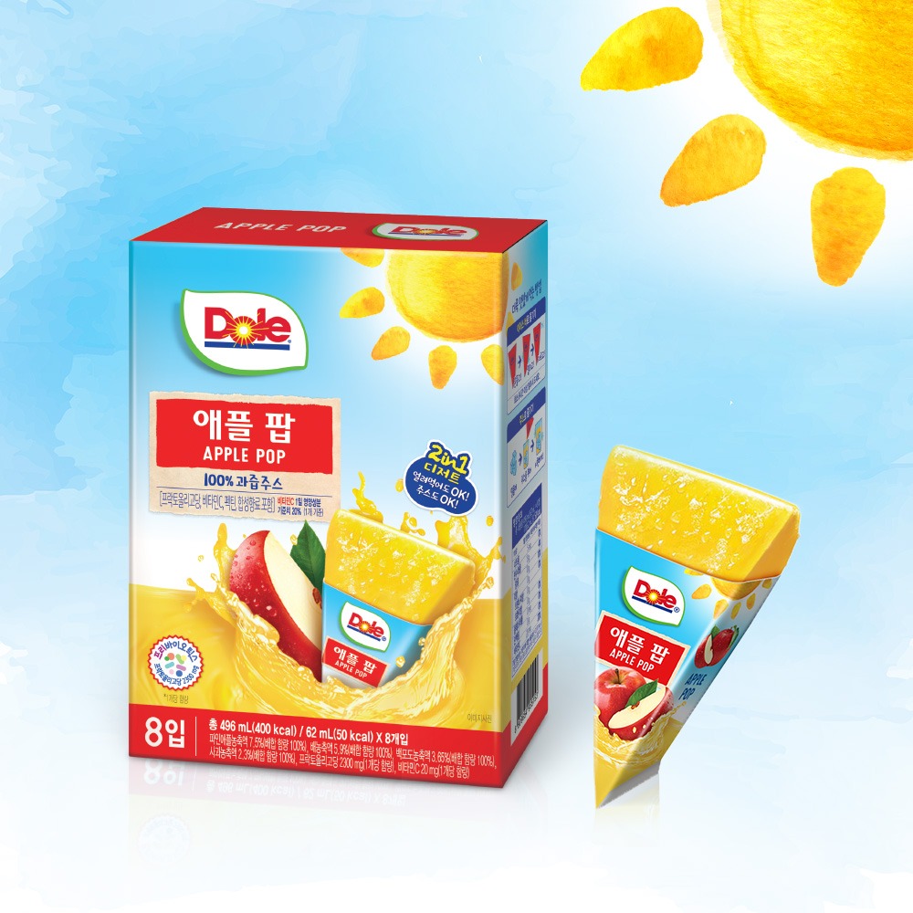 Nước Kem Tuyết Táo Ép Dole (62ml) (lẻ 1 túi)