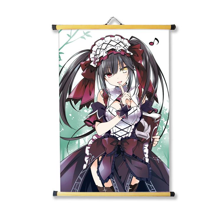 [HCM]Tranh Treo vải trang trí phòng 40x60cm hình Anime Date A Live