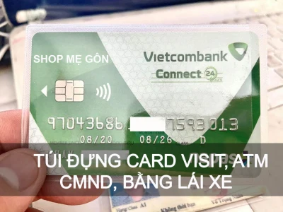 Combo 10 túi đựng thẻ ATM, bằng lái xe, card víit chống xước