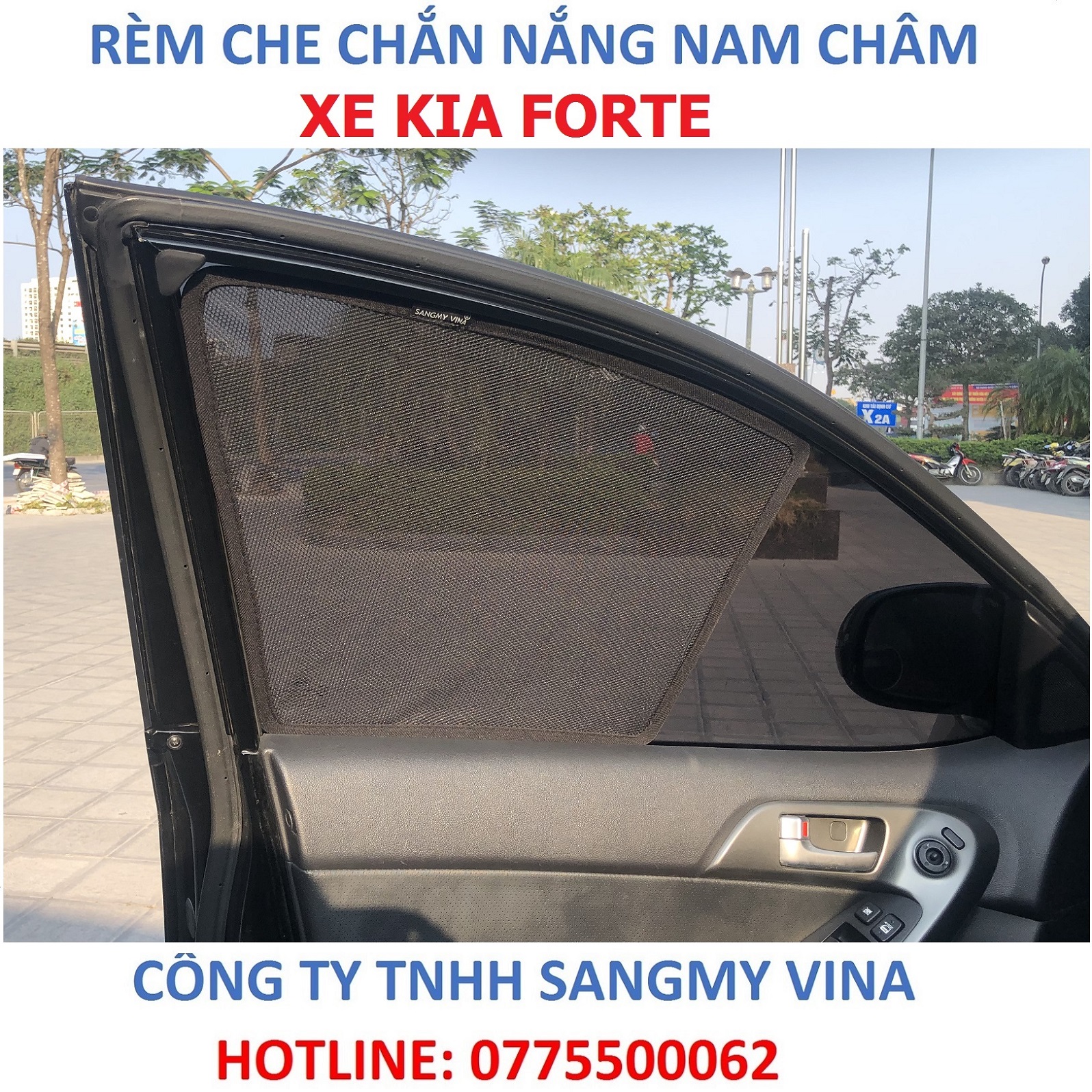 RÈM CHE CHẮN NẮNG NAM CHÂM XE KIA FORTE