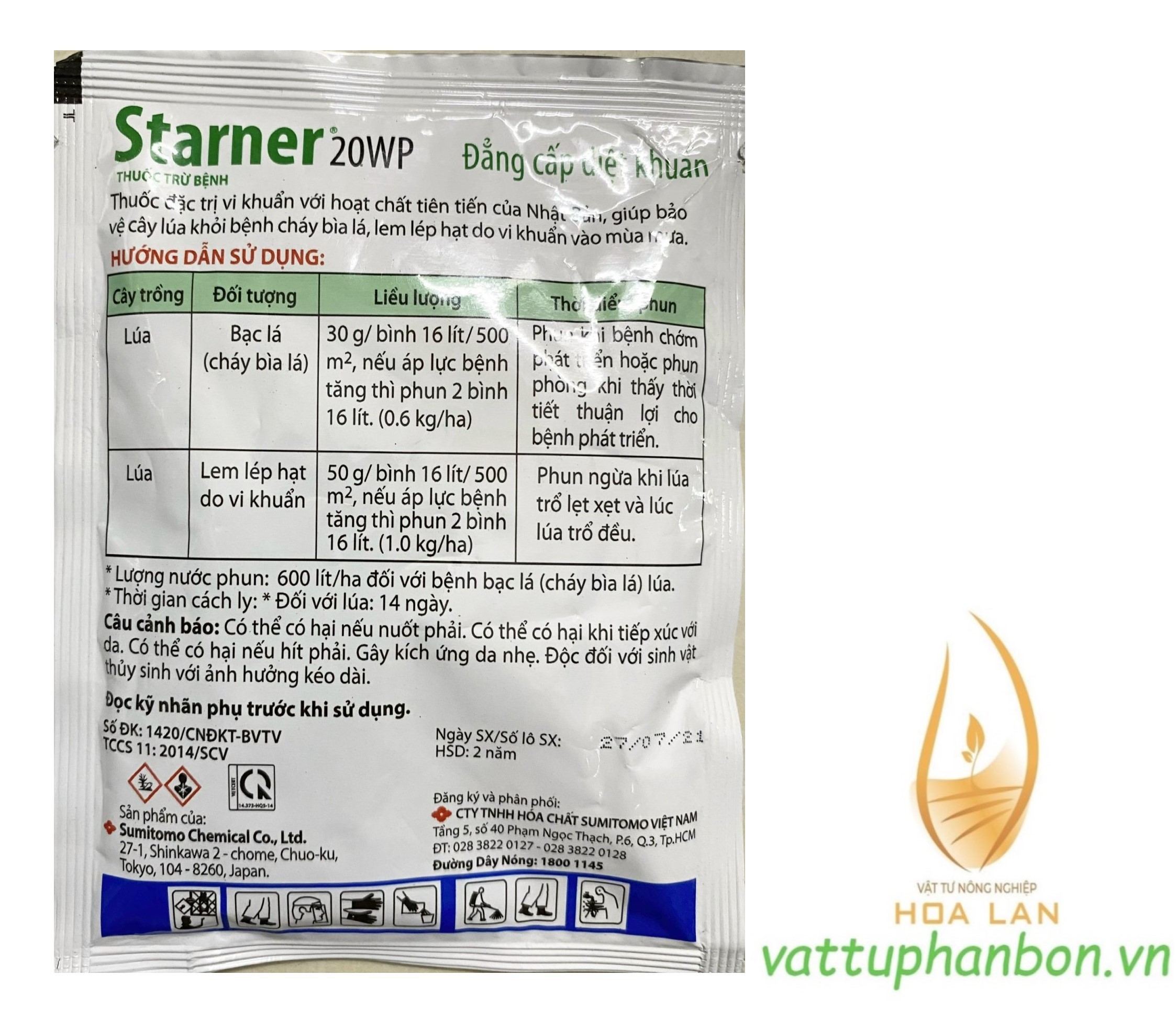 Trừ Bệnh STARNER 20WP - #546A# 30g