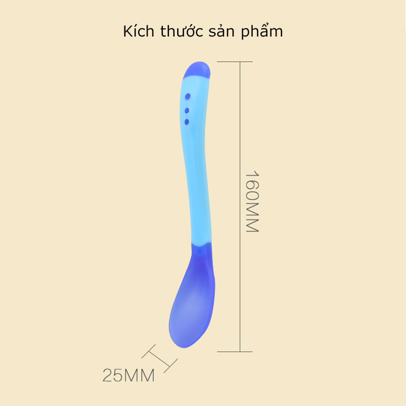 Muỗng Silicon Mềm Cho Bé Ăn Dặm Giúp Bé Ăn Ngoan , Ngon Miệng-HAUSE