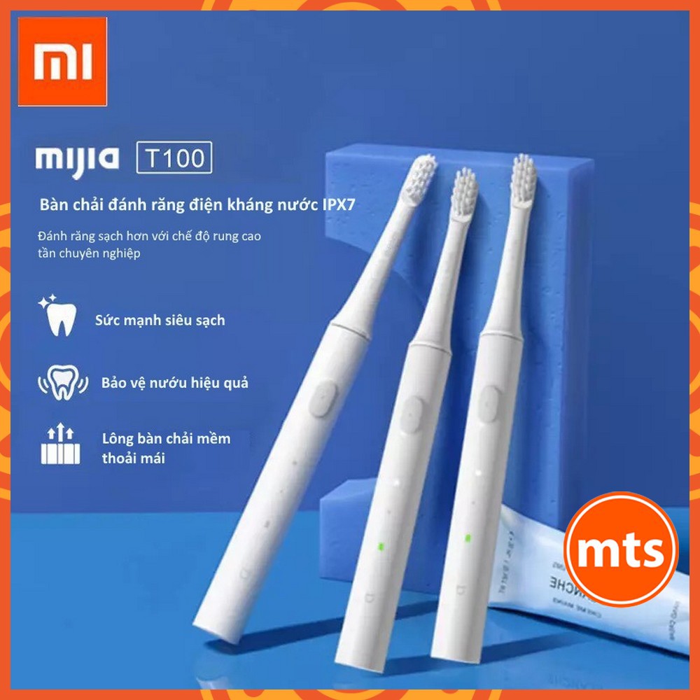 Bàn chải điện Xiaomi Mijia T100 pin sạc - Minh Tín Shop