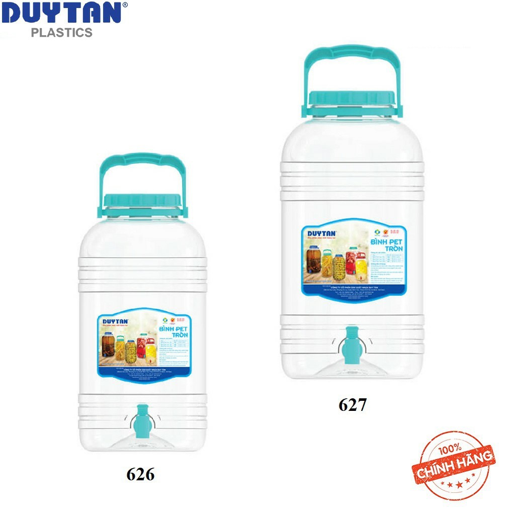 [HCM]Combo 2 Bình PET Tròn Đựng Nước Uống 15 Lít 20 Lít ( Có Vòi)