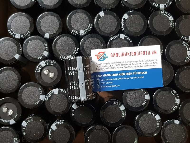 Tụ hóa nichicon 470uf 450v kích thước 35x50mm