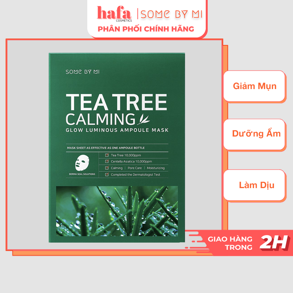 Mặt Nạ Chiết Xuất Tràm Trà, Làm Dịu Da, Giảm Mụn Some By Mi Tea Tree Calming Sheet Mask 25g _ Some By Mi Chính Hãng