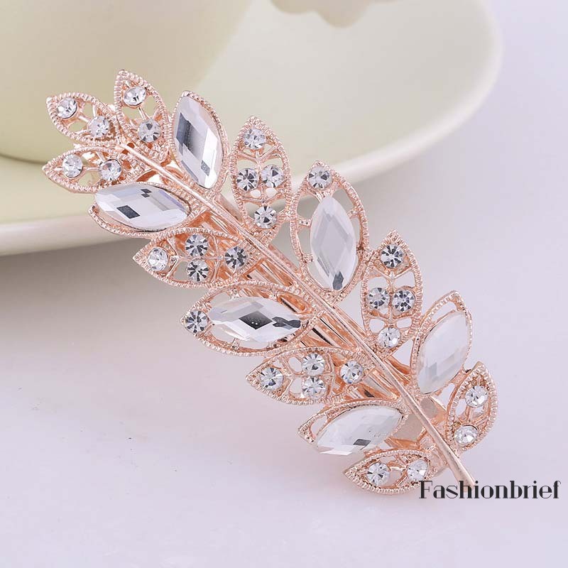 Kẹp tóc đính đá pha lê phong cách Hàn Quốc dành cho nữ