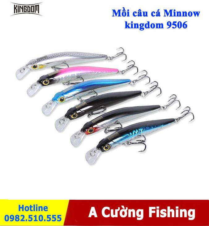 Mồi câu cá Minnow kingdom 9506 chuyên trị chẽm, hồng, mú, câu biển - A CƯỜNG FISHING