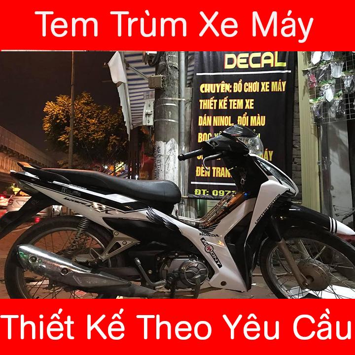 Tem Trùm Wave RSX Đen Trắng