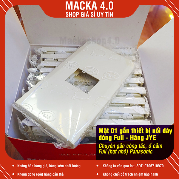Mặt nạ 123 hạt công tắc dòng Full hạt nhỏ JYE, gắn được thiết bị Panasonic Full và JYE dòng Full