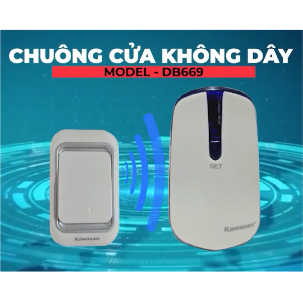 [HCM]CHUÔNG CỬA KHÔNG DÂY DB669