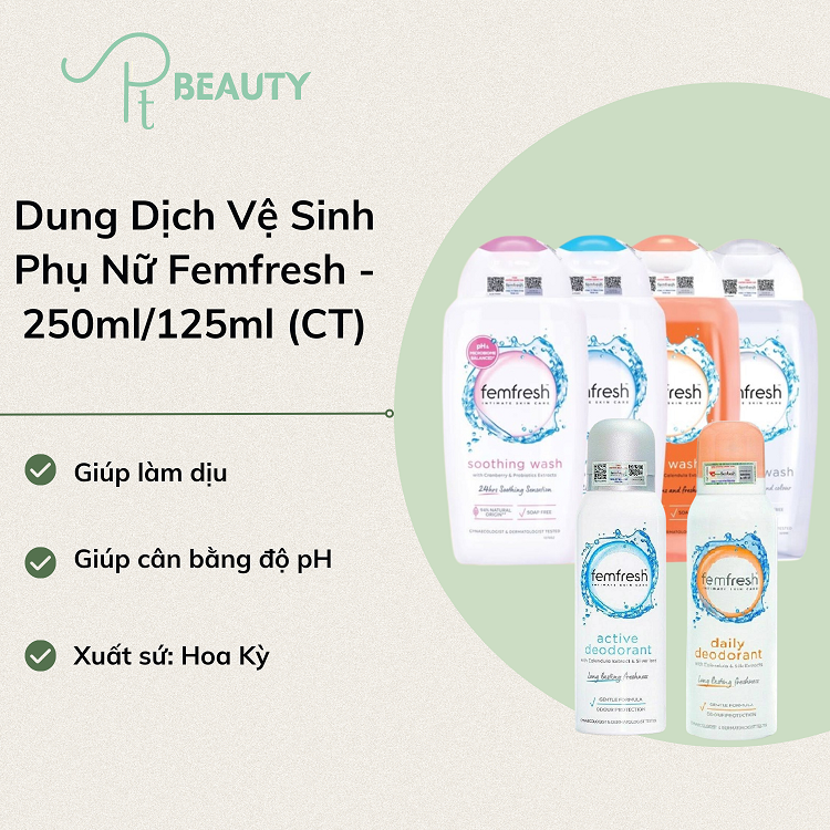 Dung Dịch Vệ Sinh Làm Sạch,Thơm Mát Femfresh