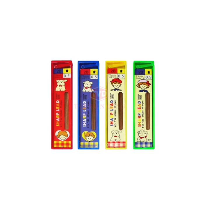Ruột chì/ ngòi chì vàng YoYo 0.5mm  (15 ruột/tép)