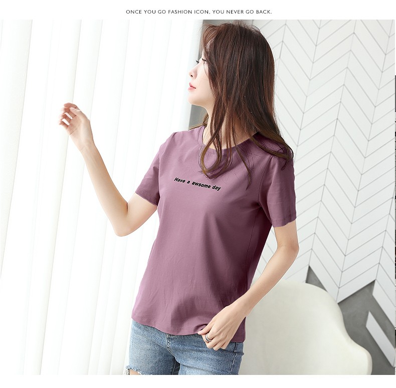 [HCM]Áo Thun Nữ Form Body Màu Đẹp AWSOME