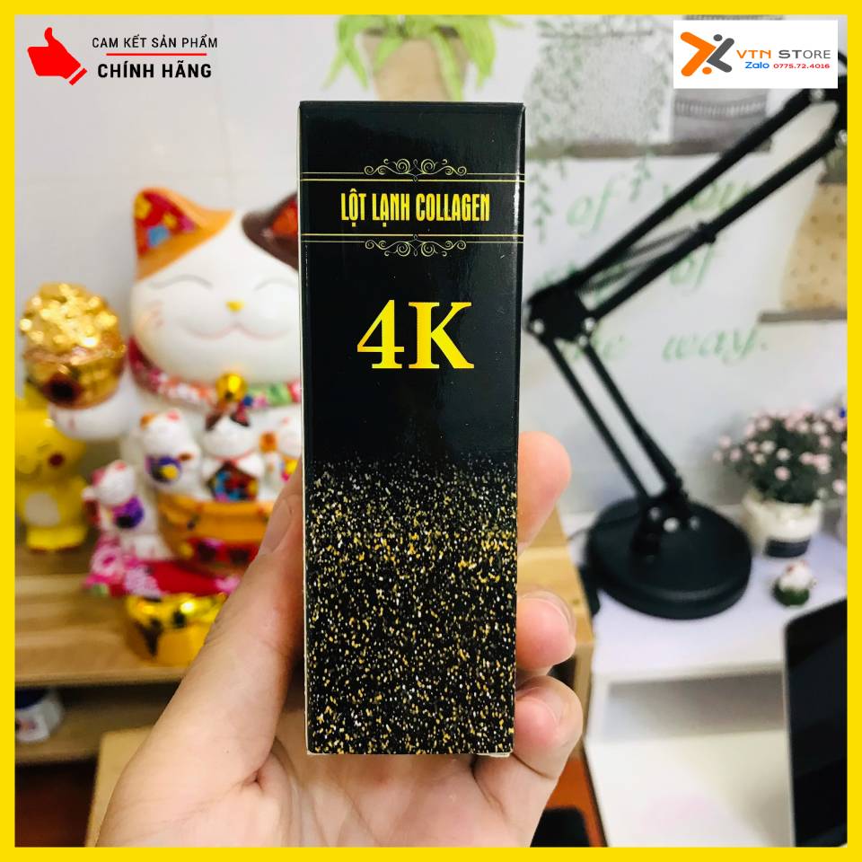 Lột lạnh Collagen 4K Chính hãng - Mảng to đùng - Nước lột trắng da Collagen 4K 50ml