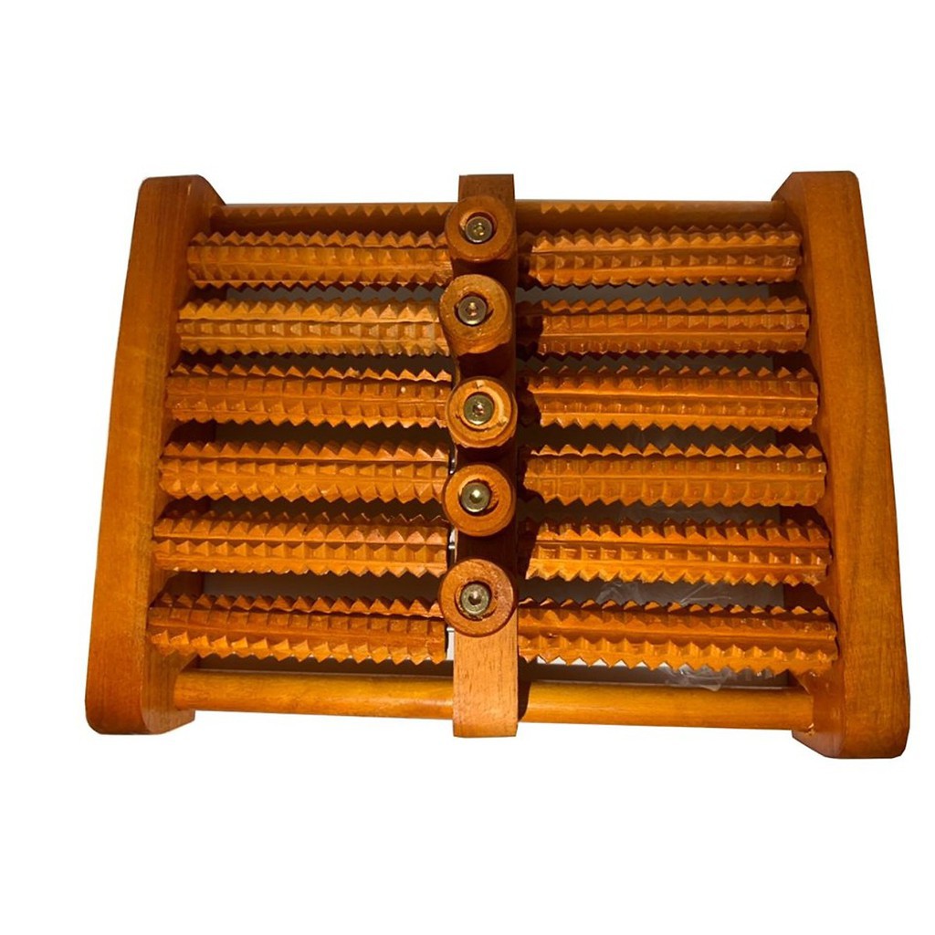 [HCM]Bàn lăn chân gỗ Massage 6 hàng ( 31 x 24 x 10 cm)