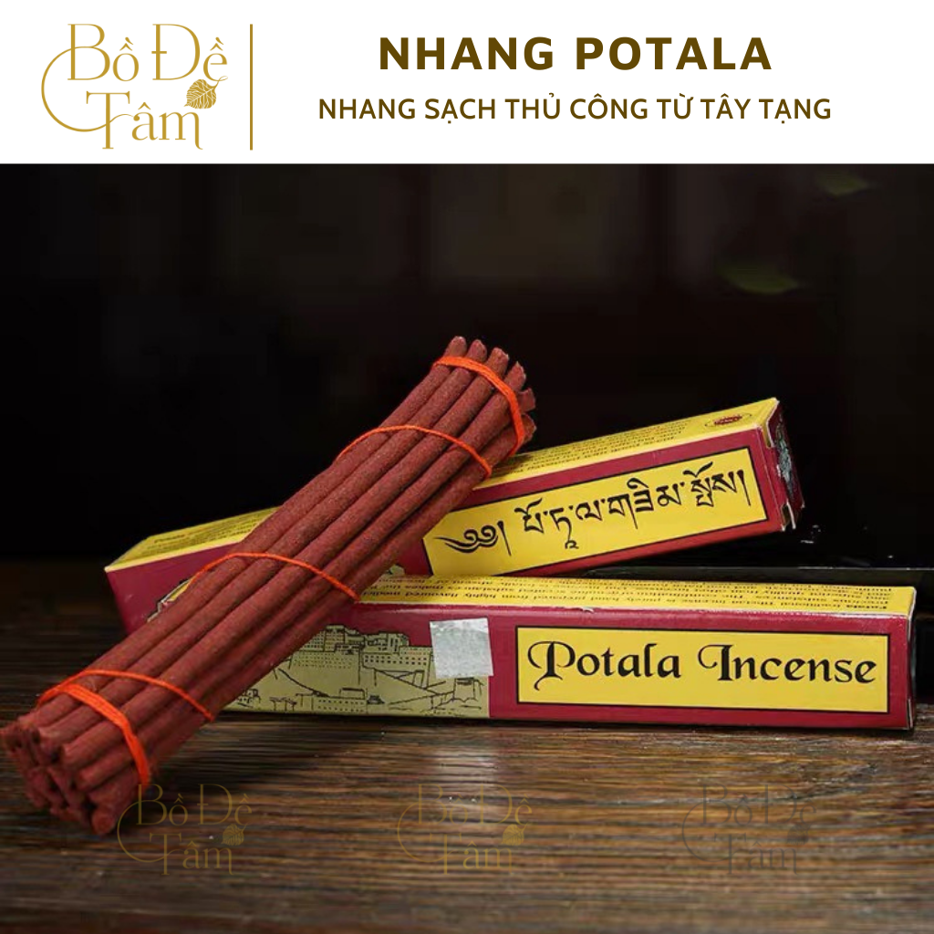 Nhang sạch potala incense tây tạng hộp khoảng 30 cây - bồ đề tâm