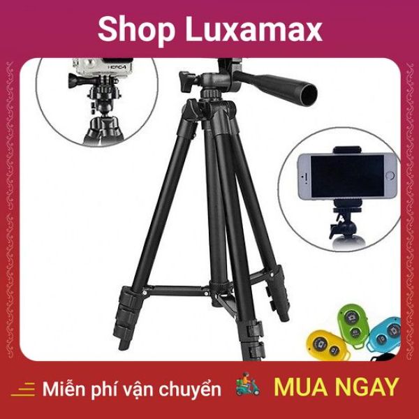 COMBO Giá đỡ máy ảnh 3 chân Tripod 3120 + Remote Shutter Bluetooth DTK21973916 - Shop Luxamax