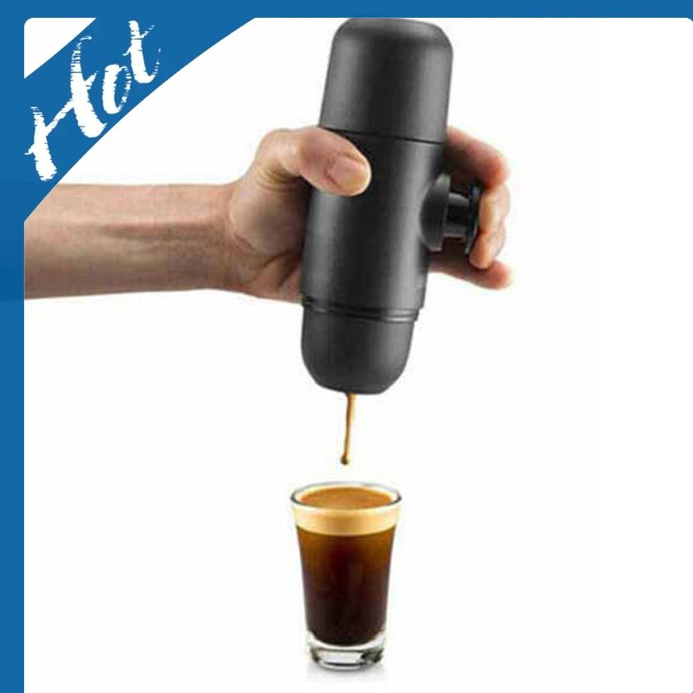 Máy pha cà phê Espresso cầm tay Máy pha cà phê Mini Cắm trại Du lịch Mini 1-Cup
