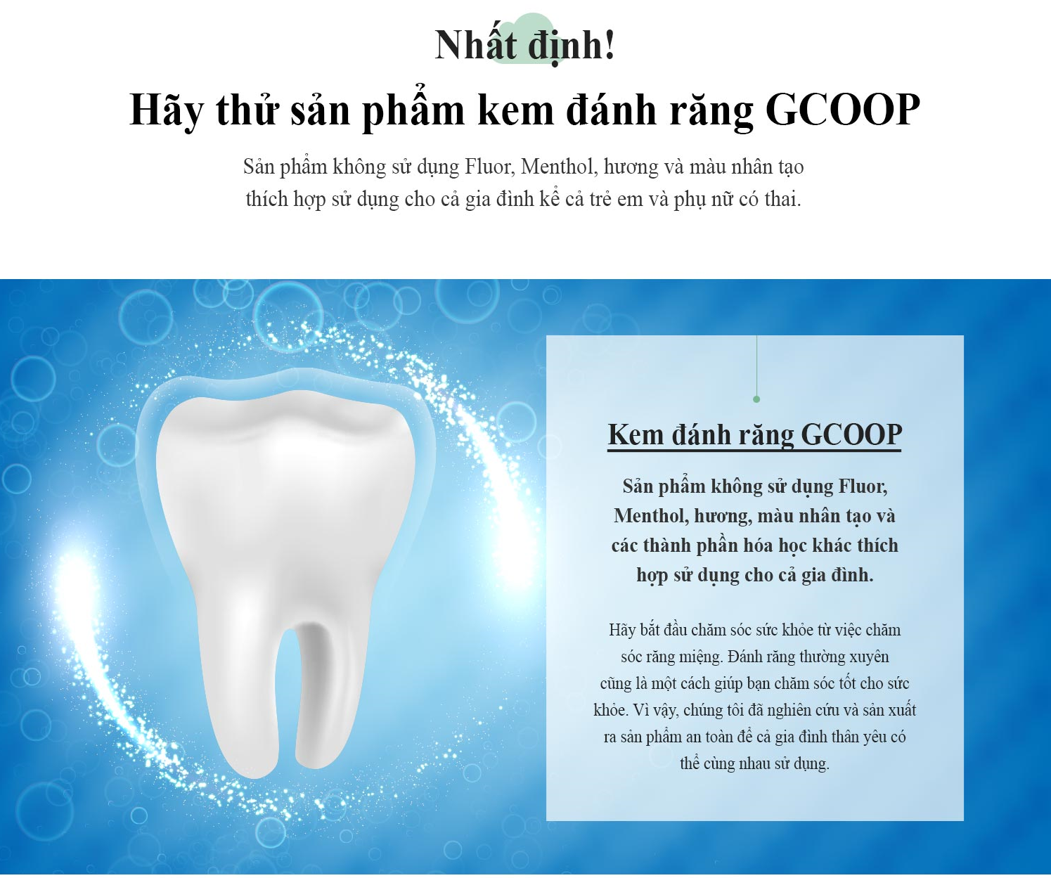 Kem đánh răng GCOOP / GCOOP TOOTHPASTE