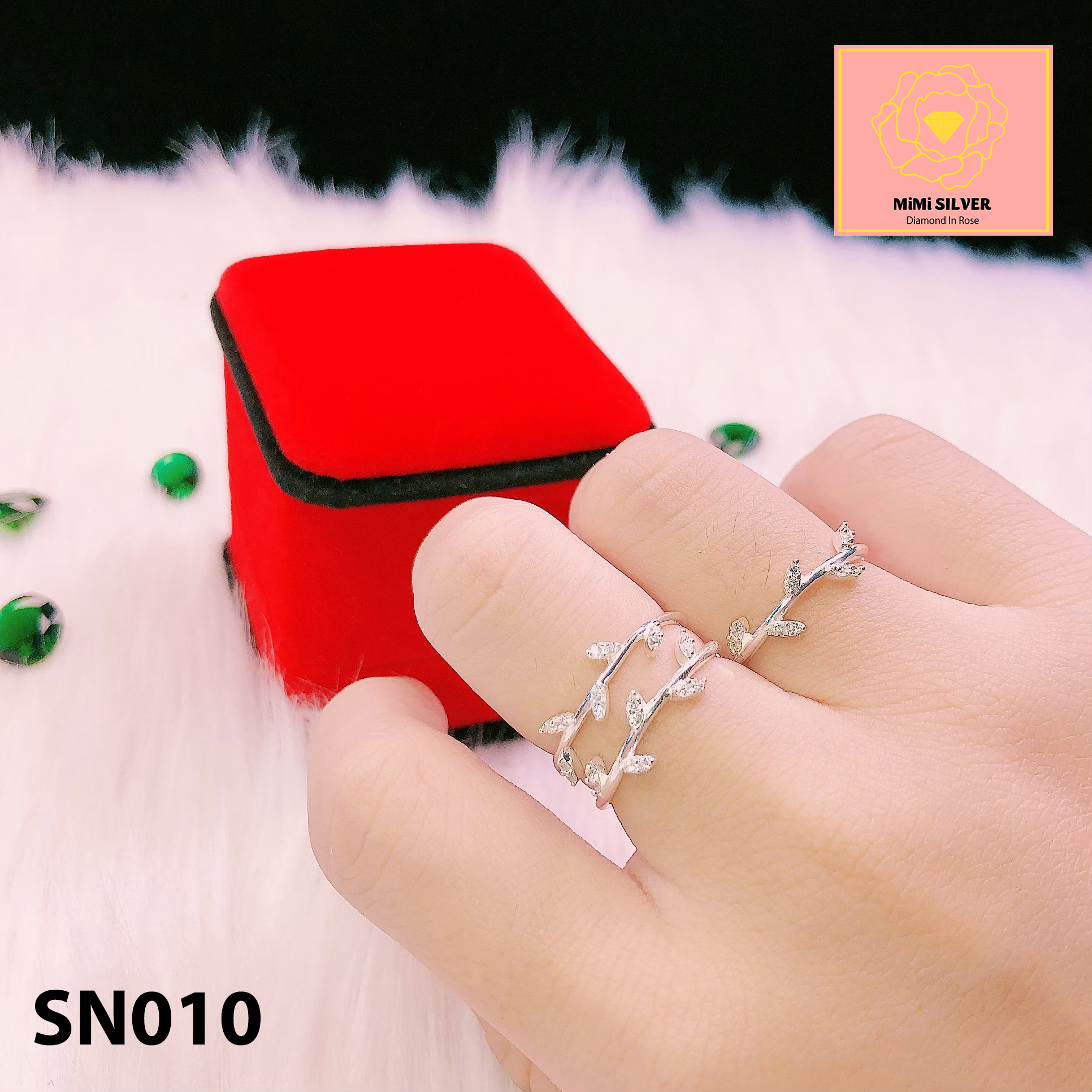 [HCM]Nhẫn Bạc Nữ MiMi Silver  - Trang Sức GADO SN010