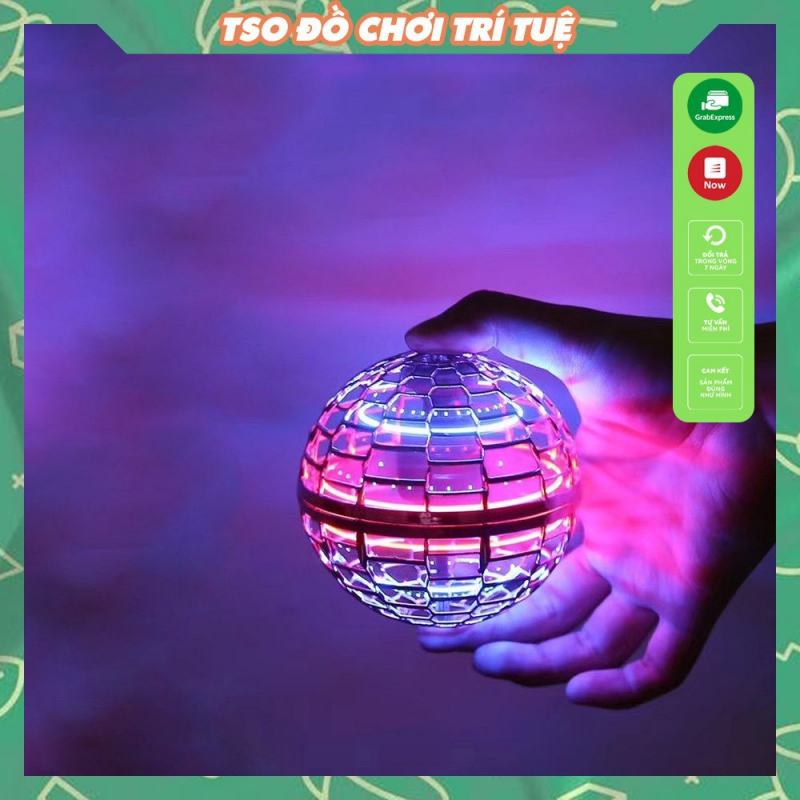 [Freeship + Qu&agrave; 10k ]Đồ Chơi Trẻ Em Quả Cầu Bay Ph&aacute;t S&aacute;ng , Cảm Ứng Bằng Tay C&oacute; Sạc T&iacute;ch Điện, Chất Liệu Nhựa ABS Bền Đẹp