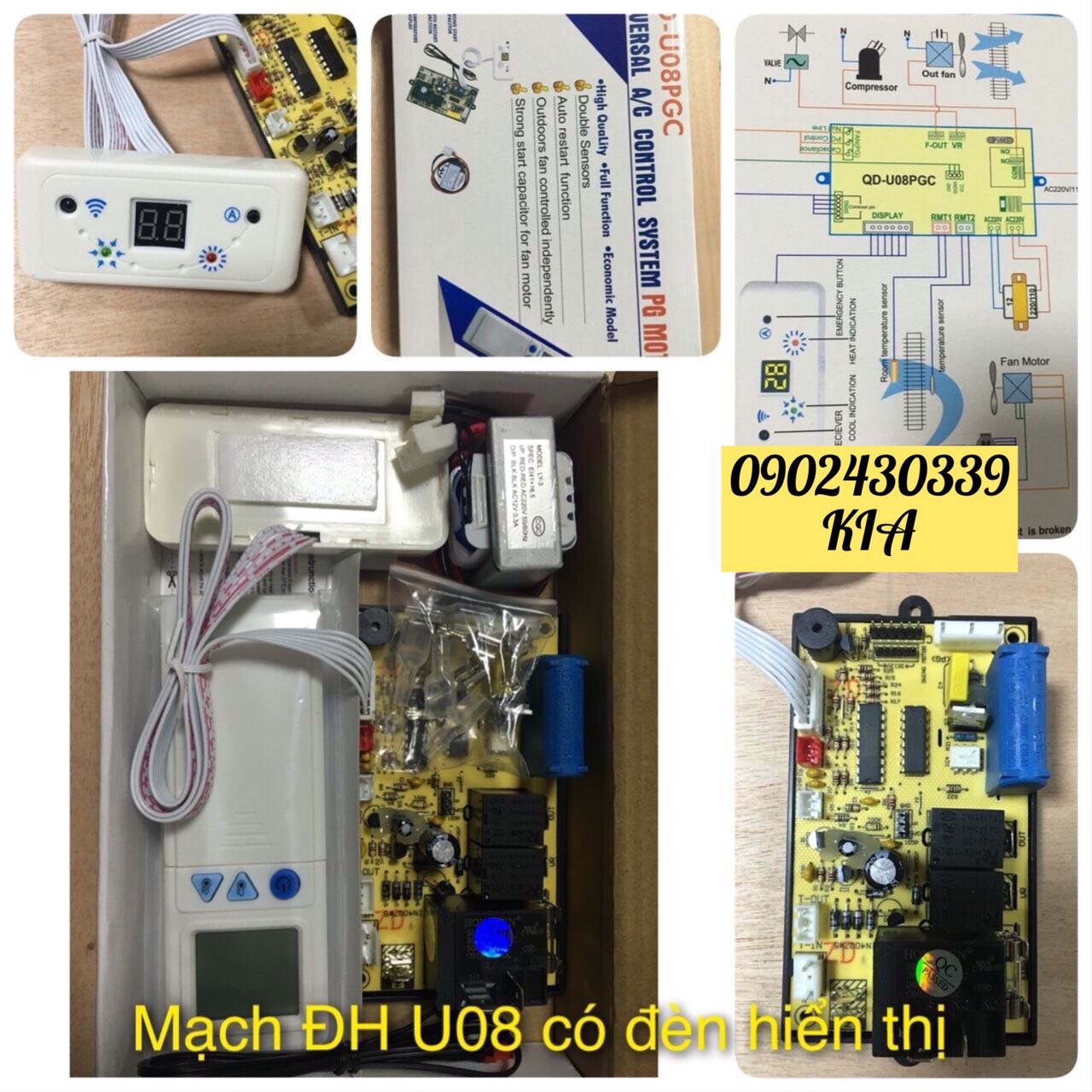 [HCM]Mạch Đa Năng Điều Hòa Model QD-U08PGC