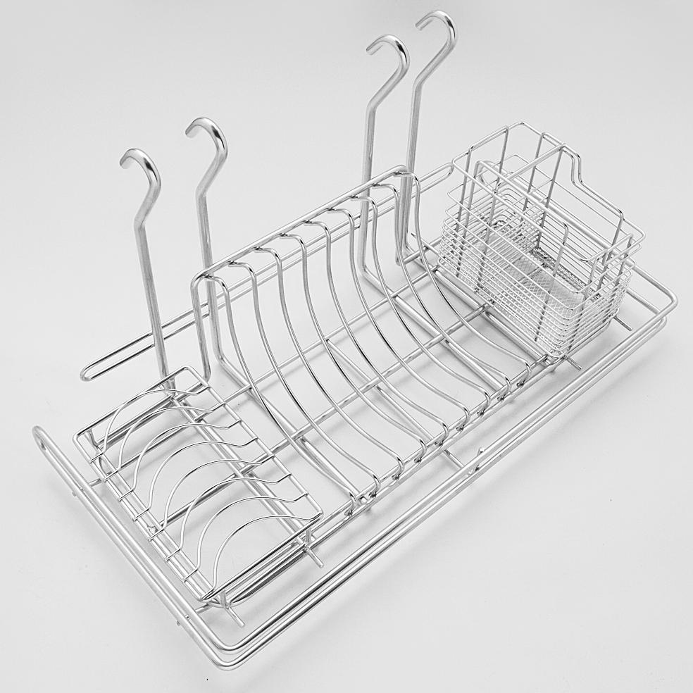 [HCM]Bộ kệ chén treo tường có giỏ đũa Inox cao cấp