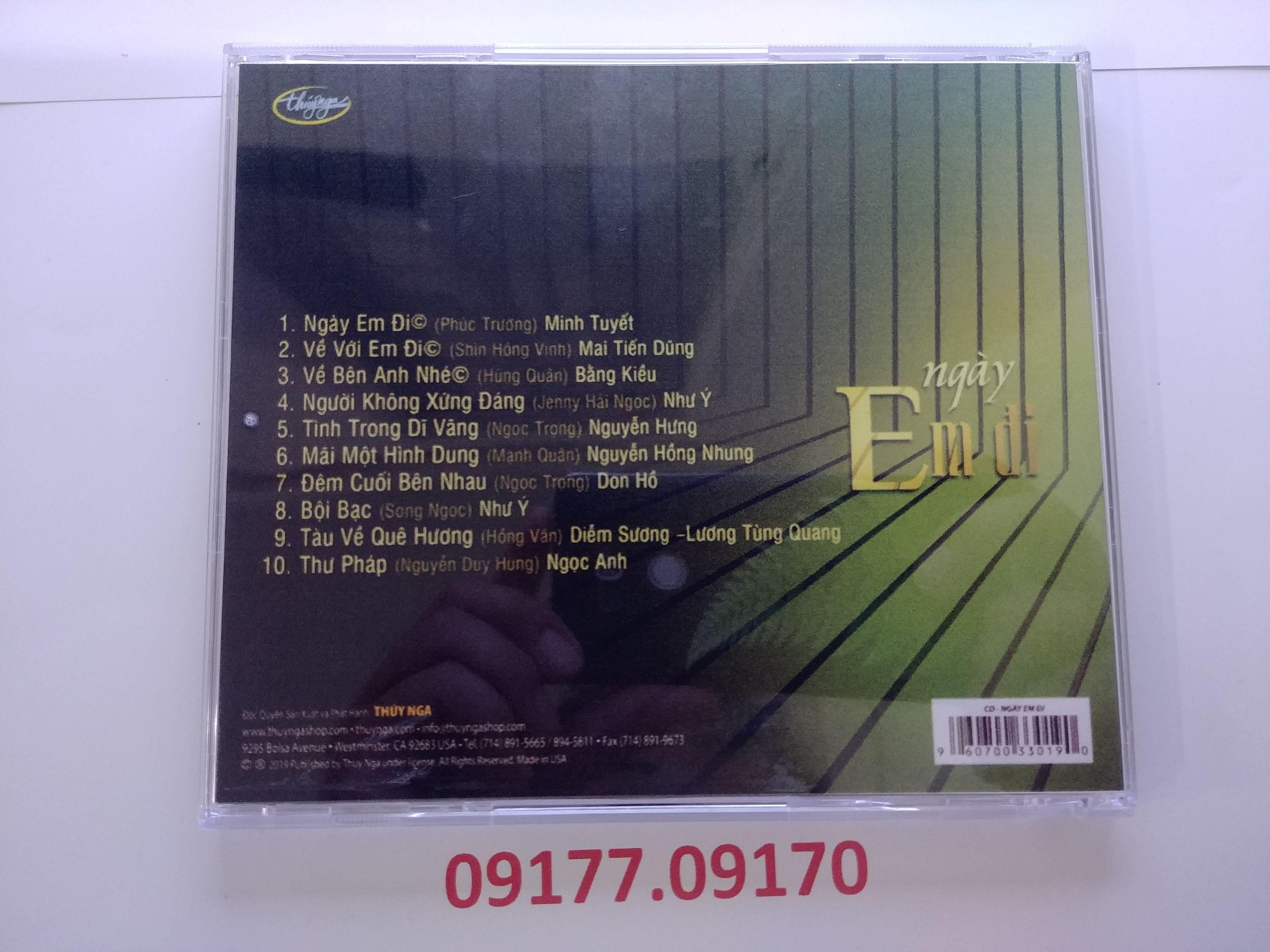 CD Ngày Em Đi - Thúy Nga CD607