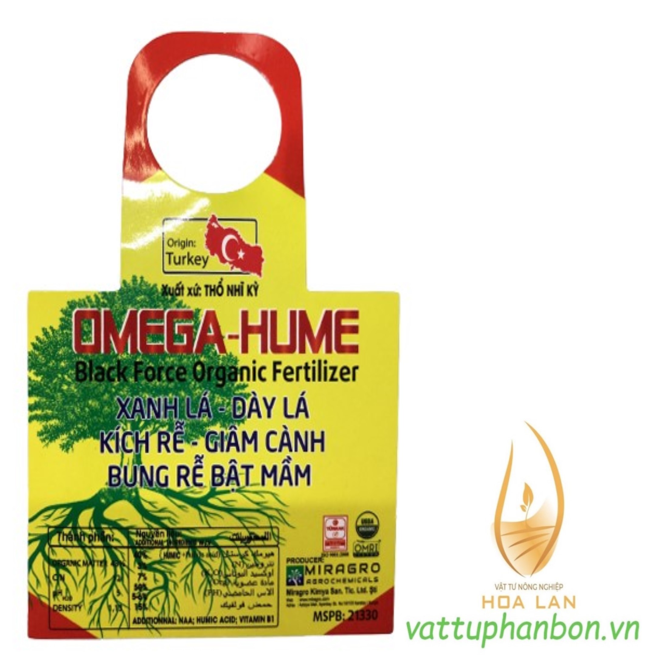 Phân bón omega-super hume xanh lá - dày lá - kích rễ - giâm cành - bung rễ bật mầm - #417a# 100ml